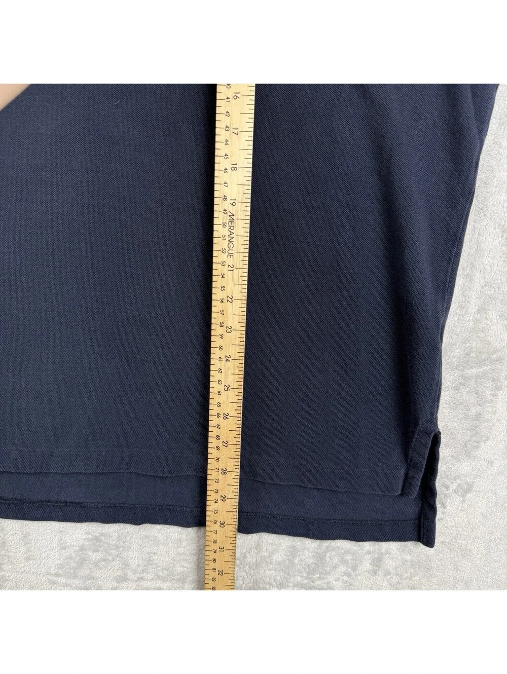 Polo Ralph Lauren Men Polo Shirt Navy White Pony Size L Preppy Casual Classic